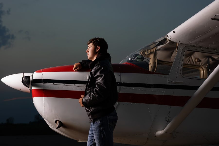 Putnam County Missouri Senior with Airplane